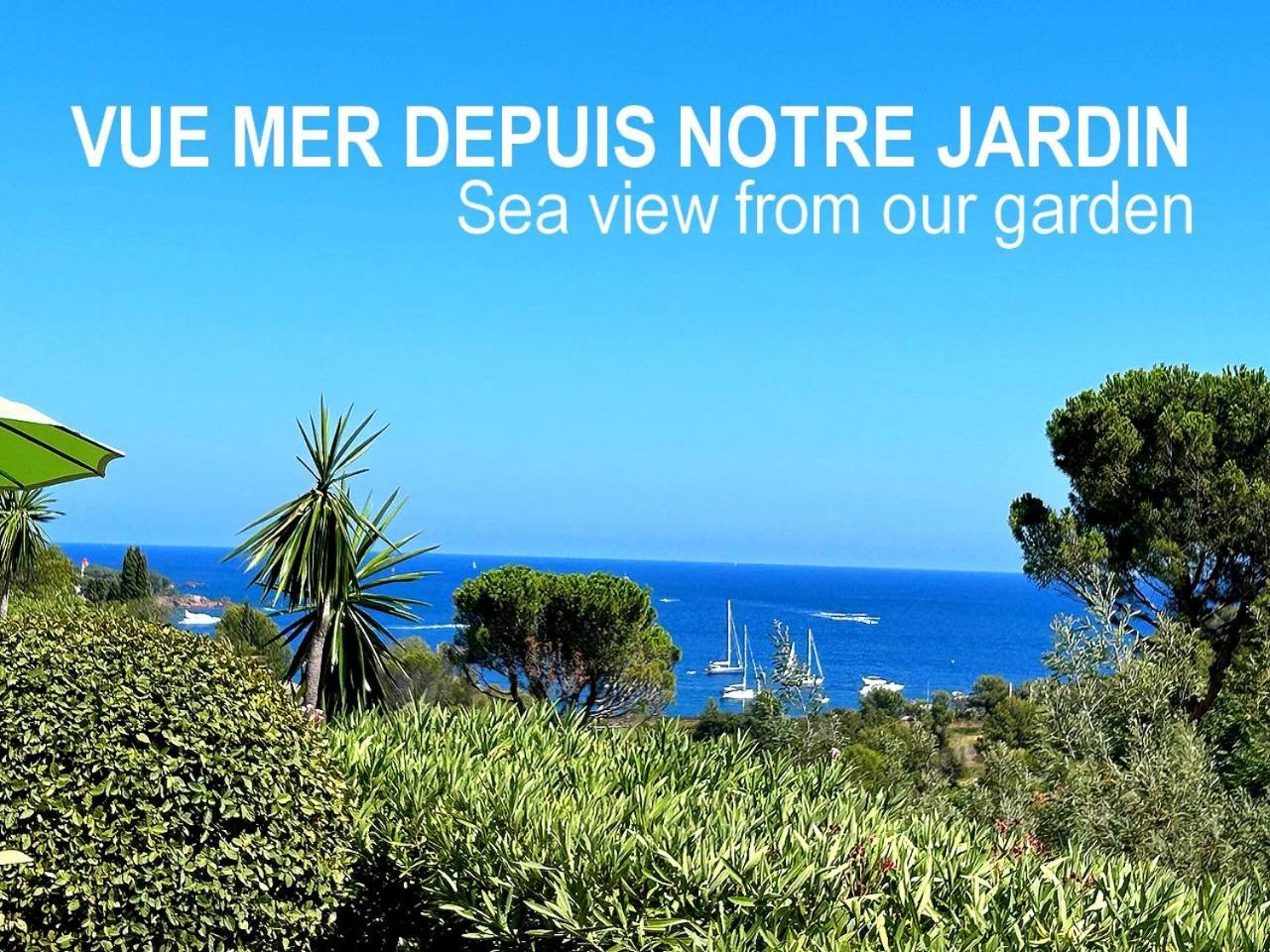 Dans Un Cadre D'Exception, Vue Mer Panoramique A Agay Cote D'Azur, Village Vacances Cap Esterel, T2 Avec Jardin, Golf, Climatisation, Wifi, 5 Piscines Saint-Raphaël Exterior foto