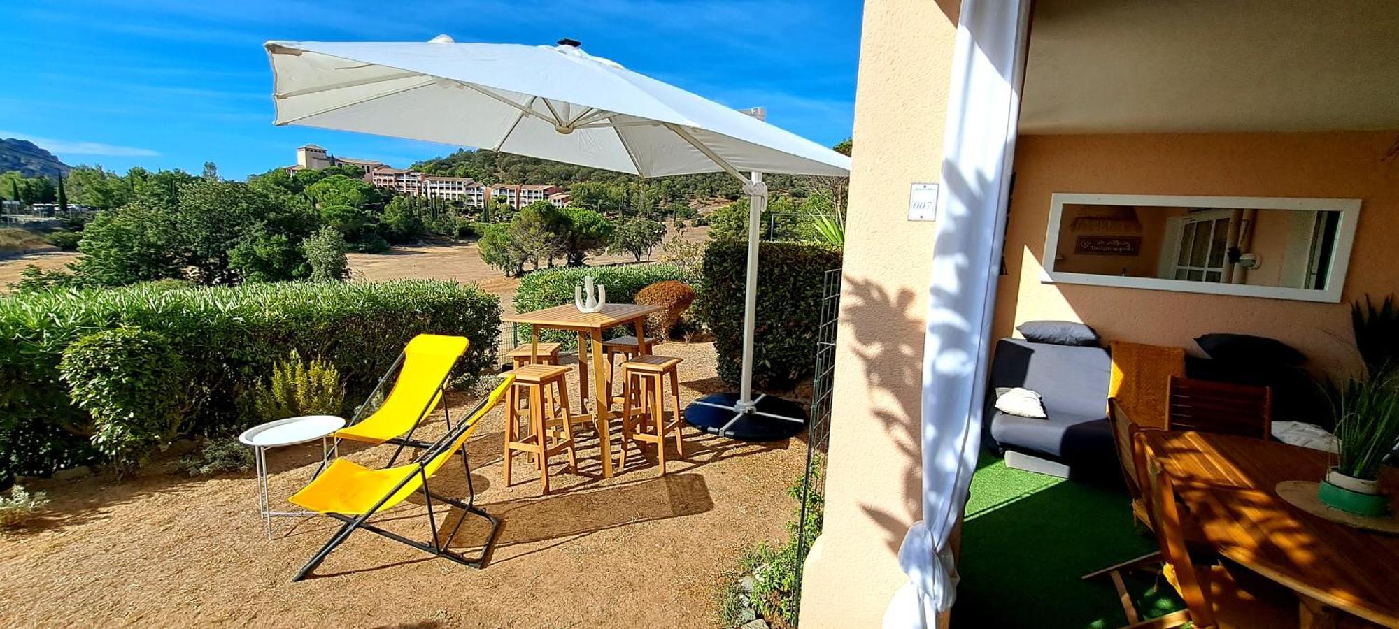 Dans Un Cadre D'Exception, Vue Mer Panoramique A Agay Cote D'Azur, Village Vacances Cap Esterel, T2 Avec Jardin, Golf, Climatisation, Wifi, 5 Piscines Saint-Raphaël Exterior foto