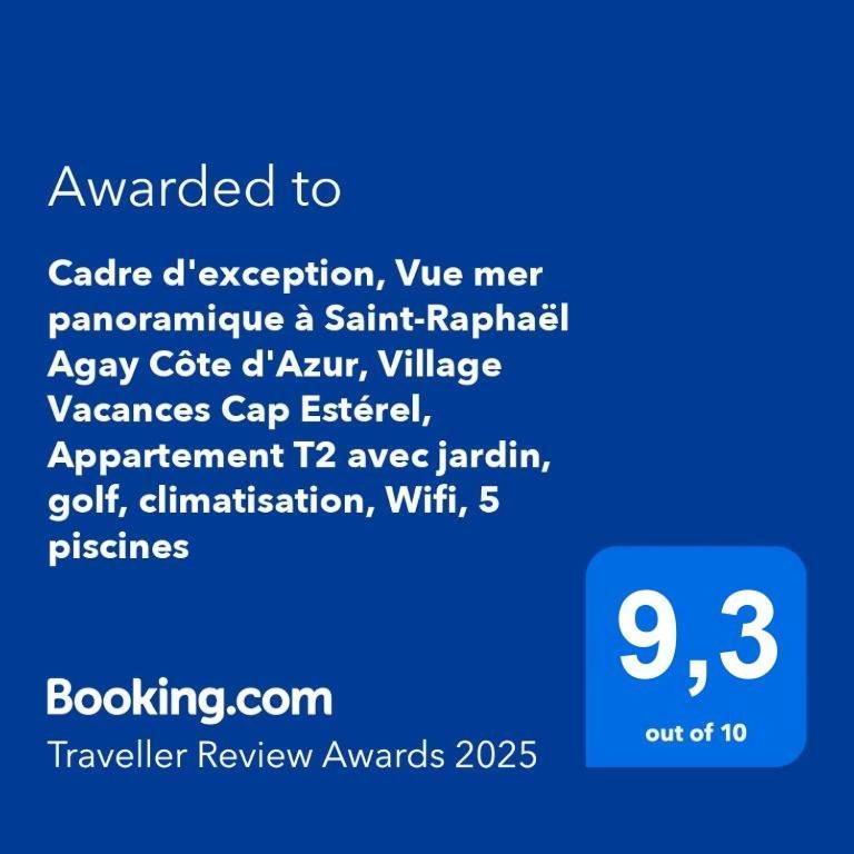 Dans Un Cadre D'Exception, Vue Mer Panoramique A Agay Cote D'Azur, Village Vacances Cap Esterel, T2 Avec Jardin, Golf, Climatisation, Wifi, 5 Piscines Saint-Raphaël Exterior foto